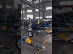 9m Torre di illuminazione manuale mobile con proiettori 4x1000W per cantiere