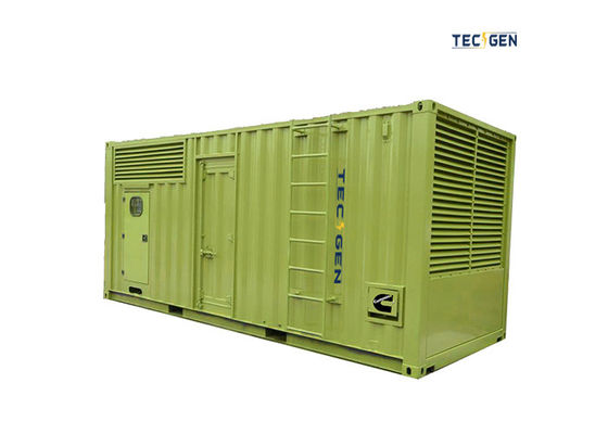 640kW Container silent generator silent Cummins genset for bank emergency power use