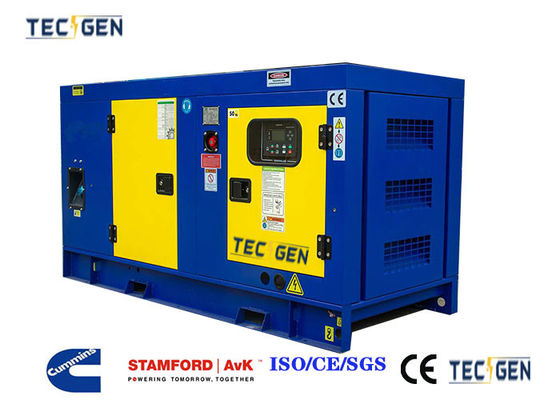 35kW Diesel Engine Genset Silent Cummins Generator With Super Silent Canopy For Bank Power Use